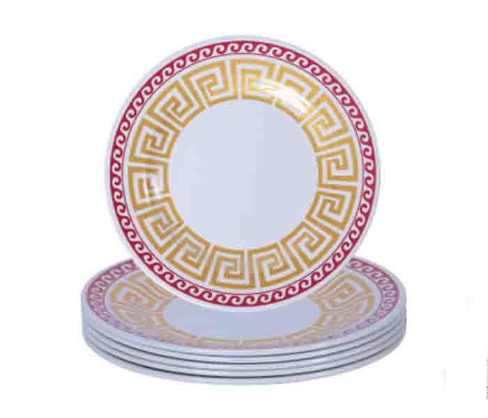 Flamingo FL9101CMW 10-inch Melamine Ware Dinner Plate - 6 Pieces Combo - Zoom Image