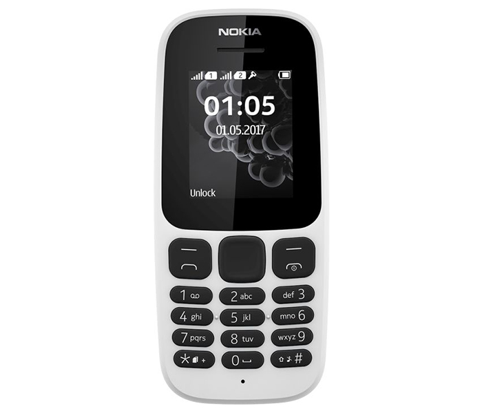 Nokia 105 Single Sim Mobile Phone - White - Zoom Image 3