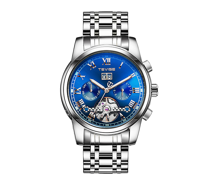 Tevise 9005DF Men's Multifunction Full Automatic Mechanical Watch - Blue - Zoom Image