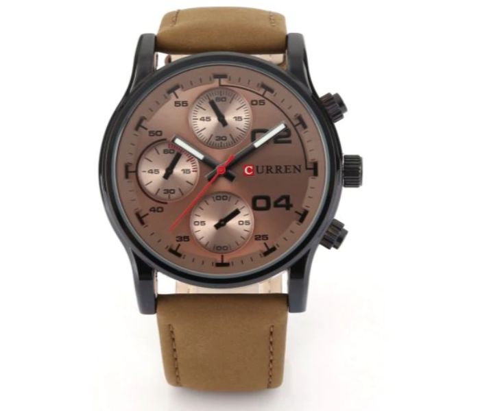 Curren 8207 Casual Analog Quartz Watch For Men Brown - Zoom Image 2