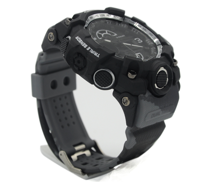 Galaxy GSW-760 Unisex Analog and Digital Sports Watch Black and Grey - Zoom Image 1