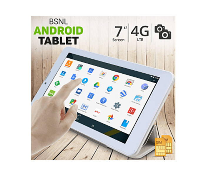 BSNL A21 7-Inch 16GB 4G LTE Dual Sim Tablet - Gold - Zoom Image 4