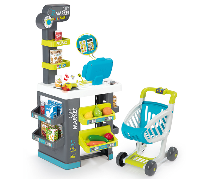 Smoby 350212 Supermarket Role Play Set, Blue - Zoom Image