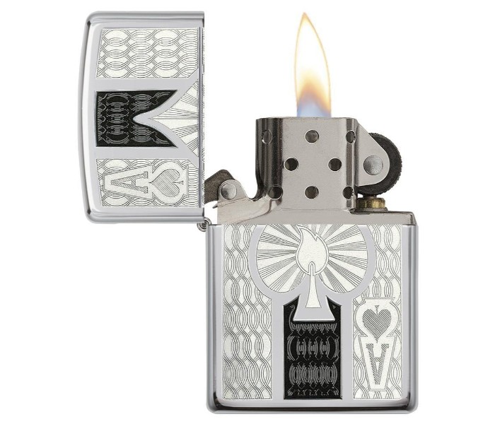 Zippo 24196 250 Ace Lighter Silver - Zoom Image 1