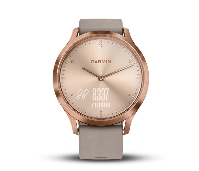 Garmin Vívomove HR Hybrid Smart Watch With Suede Band - Gery - Zoom Image 1