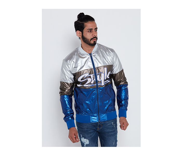 Lynk LY10070 Stylish Bomber Jacket For Men M - Multi Color - Zoom Image 1