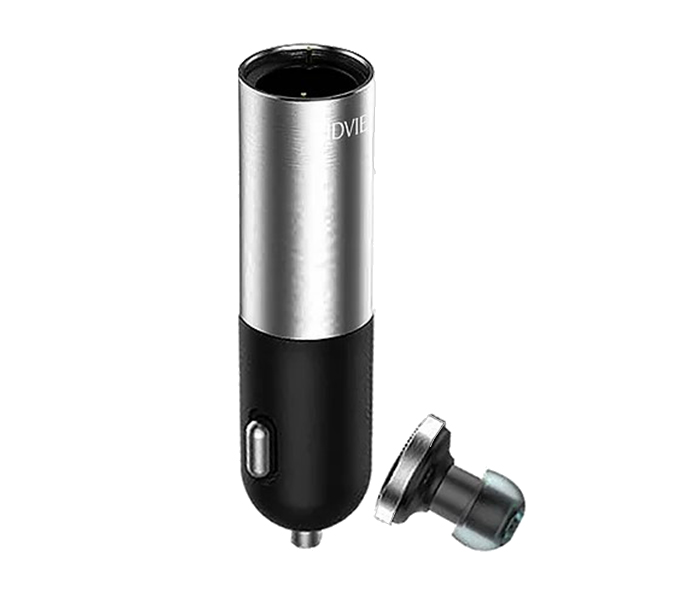 Vidvie BT-802 Car Charger with Bluetooth Headset - Silver - Zoom Image 1