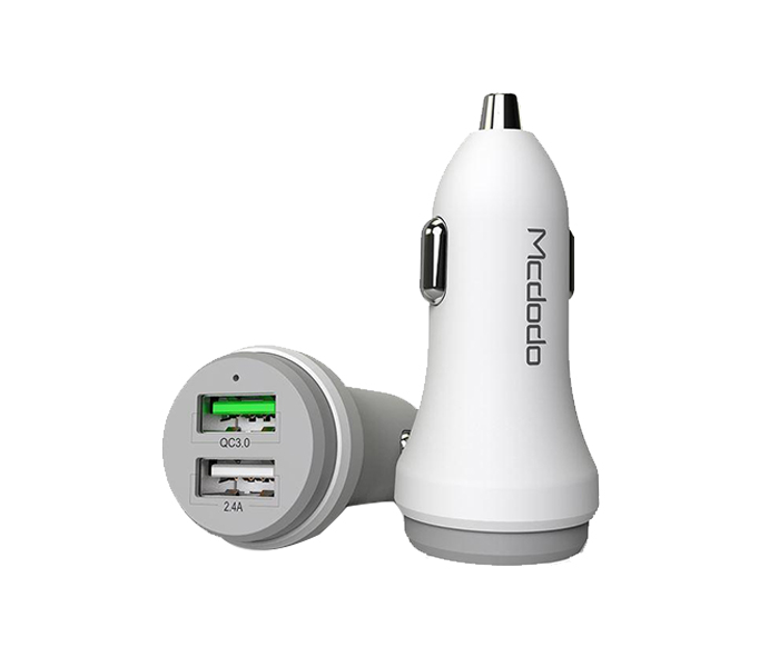 Mcdodo CC-3840 5V 2.4A Dual USB Quick Car Charger - White - Zoom Image 6