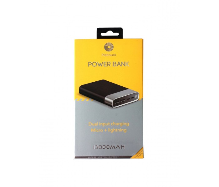 Platinum PP9004 13000mah Power Bank with Type C and Display Black - Zoom Image 1