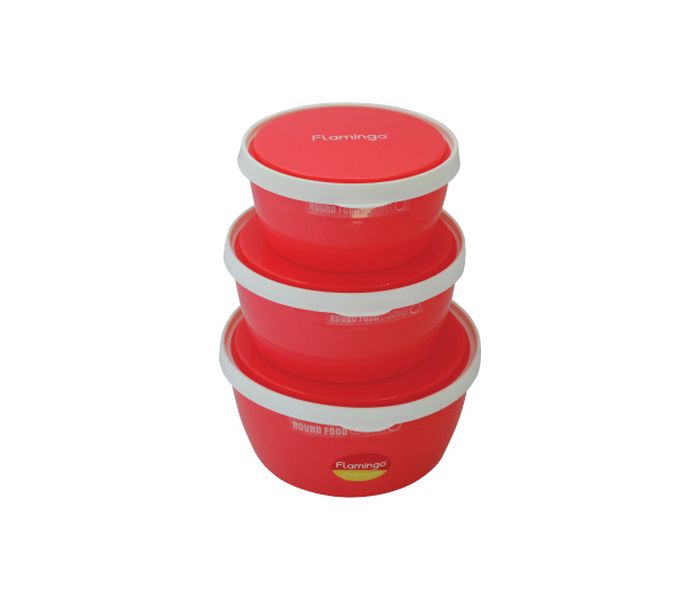 Flamingo FL5007ATCST Air Tight Food Container - Set of 3 - Zoom Image