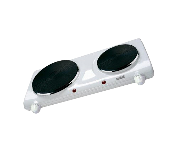 Sanford SF5004HP 2250 Watts BS Plug Double Hot Cooking Plate - White - Zoom Image