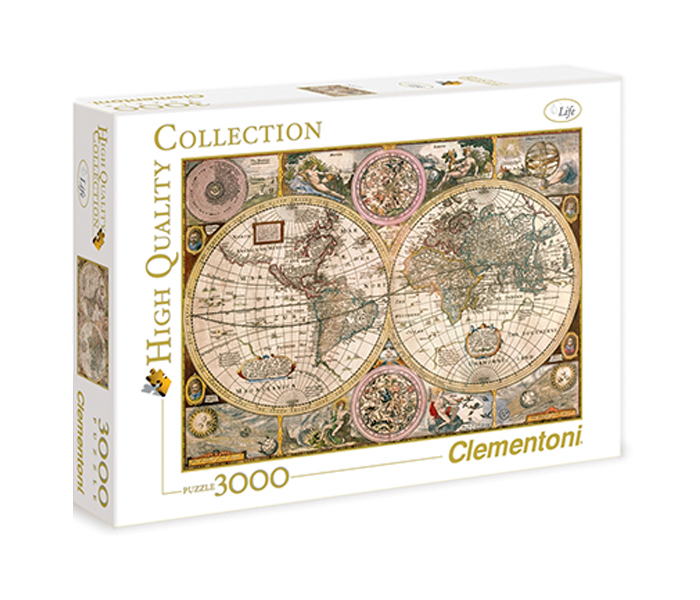 Clementoni 33531 High Quality Collection Old Map Adult Puzzle - 3000 Pieces - Zoom Image 2