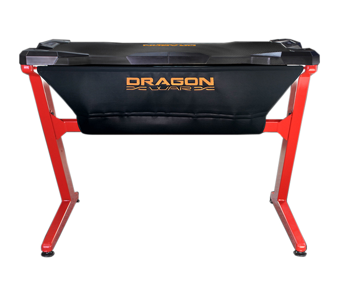 Dragon War GT-001 LED Gaming Desk - Red - Zoom Image 3