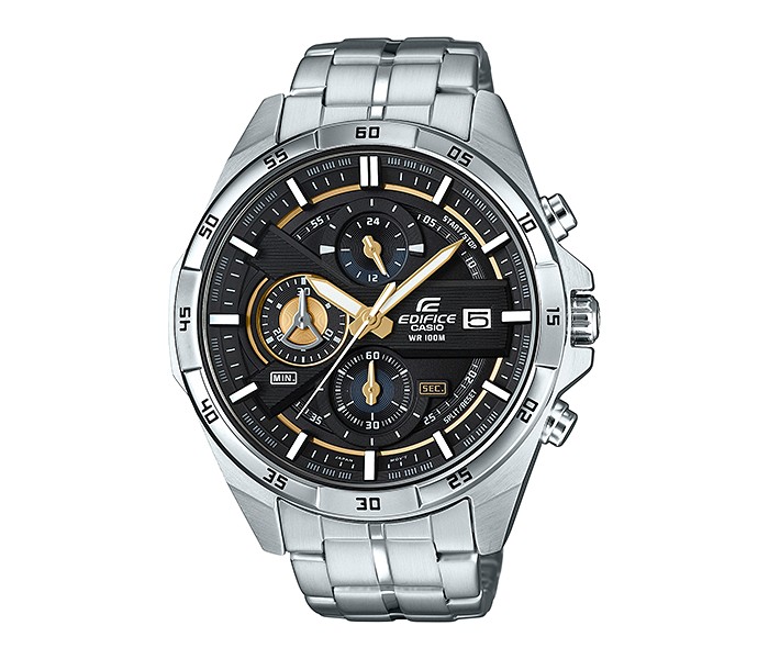 Casio Edifice EFR-556D-1AVUDF Mens Analog Watch Silver and Black - Zoom Image