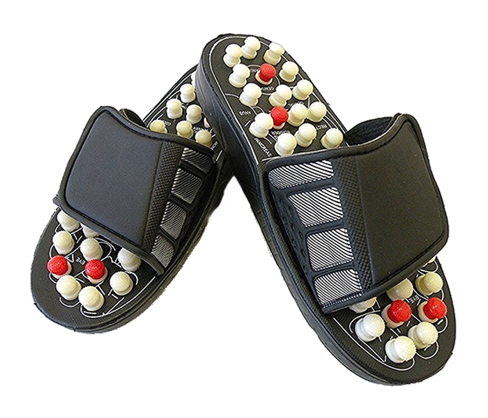 Massage Slippers Leg Foot Massager - Black - Zoom Image 3