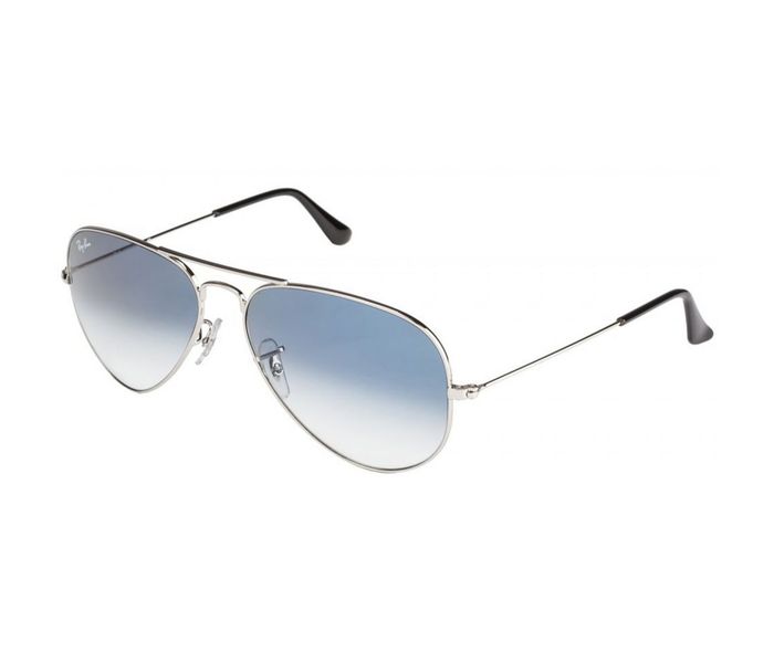 Ray-Ban RB3025-003/3F58 Aviator Silver Frame & Light Blue Gradient Mirrored Sunglasses for Unisex - Zoom Image 3