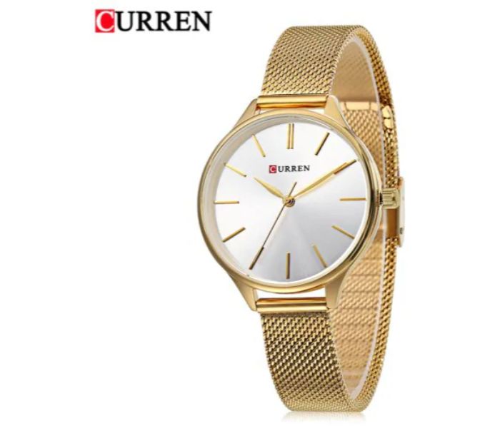 Curren 9024 Stainless Steel Analog Quartz Watch For Women Silver And Gold - Zoom Image 1