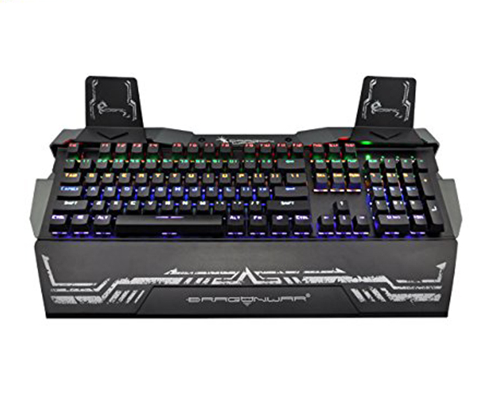 Dragon War GK-010 Steel Wing Optical Switch Gaming Keyboard with LED Effect - Black - Zoom Image 5