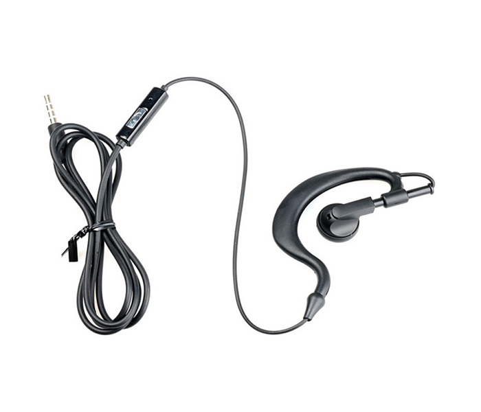 Trands TR-HS1247 In-Ear Hook Mono Earphone with Mic - Black - Zoom Image 1