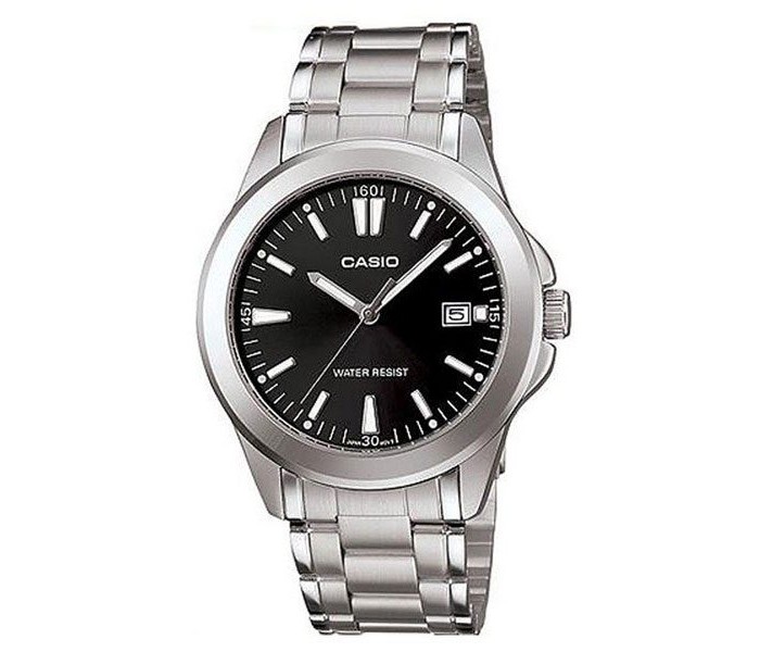 Casio MTP-1215A-1A2DF Mens Analog Watch Silver and Black - Zoom Image