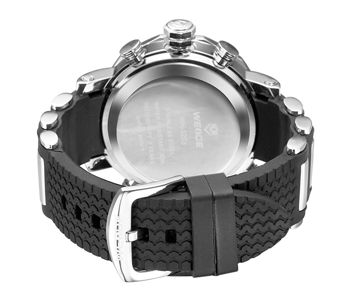 Weide WH-5203PU Analog and LCD Digital Watch Black and White - Zoom Image 2