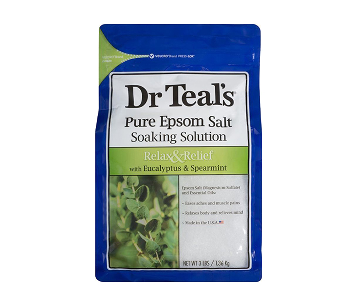 Dr. Teals N14976660A Eucalyptus & Spear Mint Pure Epsom Bath Salt - 1.36KG - Zoom Image