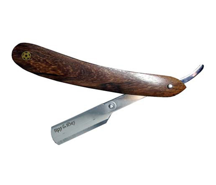 Tips & Toes TT-694 Professional Straight Razor for Classic Shaving, Pure Natural Wood Handmade Handle - Zoom Image 3