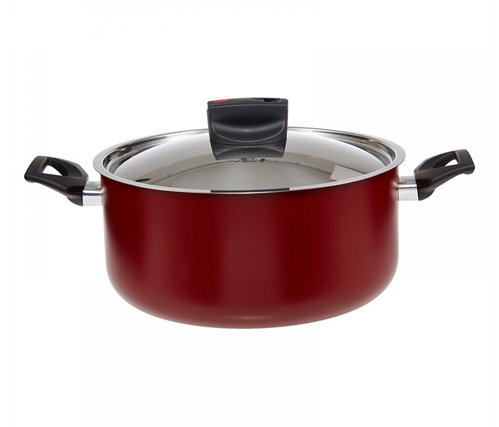 Prestige PR22104 30CM Aluminium Safecook with Nonstick Casserole - Red - Zoom Image 3