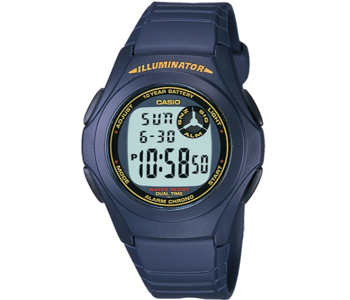 Casio F-200W-2BVDF Mens Digital Watch Blue - Zoom Image