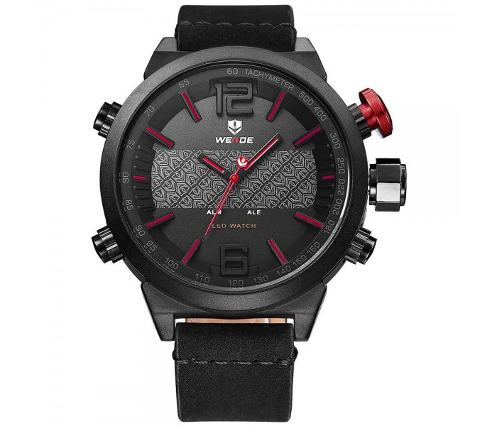 Weide WH-6101LB Analog and LED Digital Watch Black and Red - Zoom Image 1