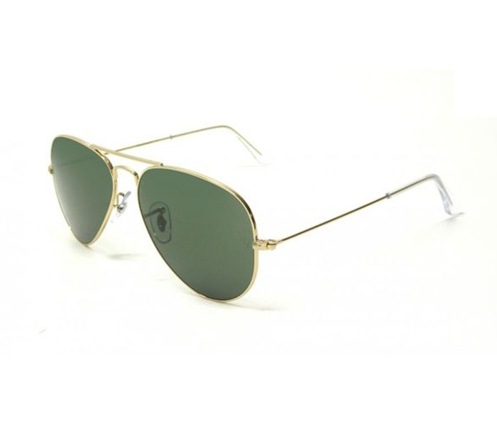 Ray-Ban 0RB3025 W3234 Aviator Gold Frame & Green Mirrored Sunglasses for Unisex - Zoom Image