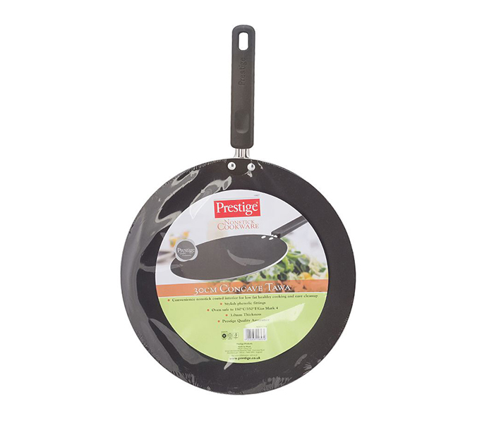 Prestige PR15857 300MM Ethenic Concave Tawa - Black - Zoom Image 3