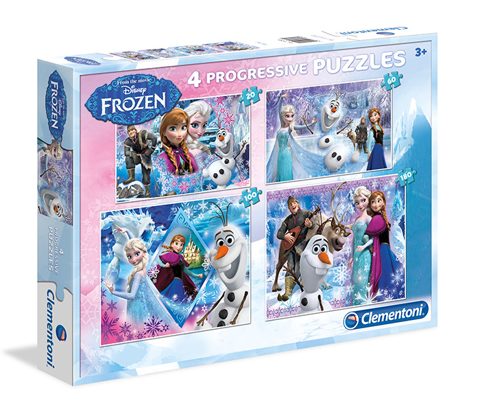 Clementoni 07709 Special Collection Disney Frozen 4 Progressive Puzzle - 20 + 60 + 100 + 180 Pieces - Zoom Image 2