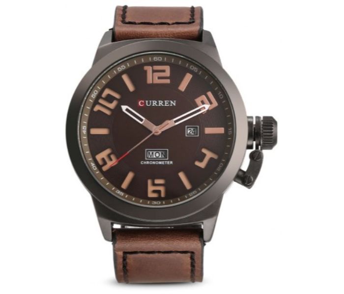 Curren 8270 Analog Quartz Watch For Men Brown - Zoom Image 2