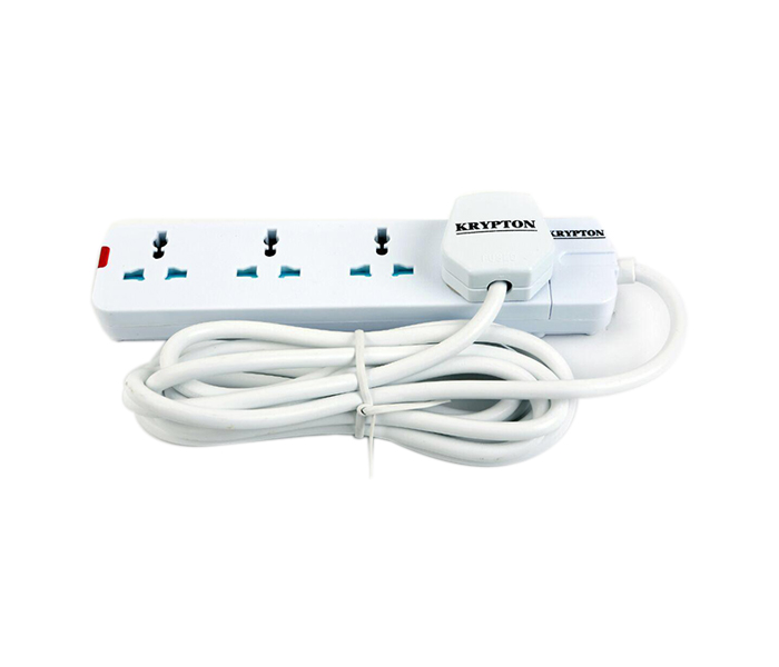 Krypton KNES5078 4 Way Extension Socket - White - Zoom Image