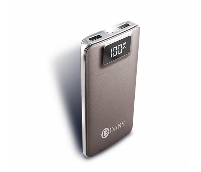 Dany X-100 Alpha 10,000 mAh Powerbank with LED Light - Grey - Zoom Image 2