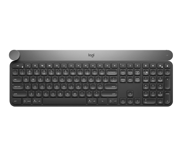 Logitech 920-008504 Craft Wireless Bluetooth Keyboard with Creative Input Dial English - Grey - Zoom Image 1