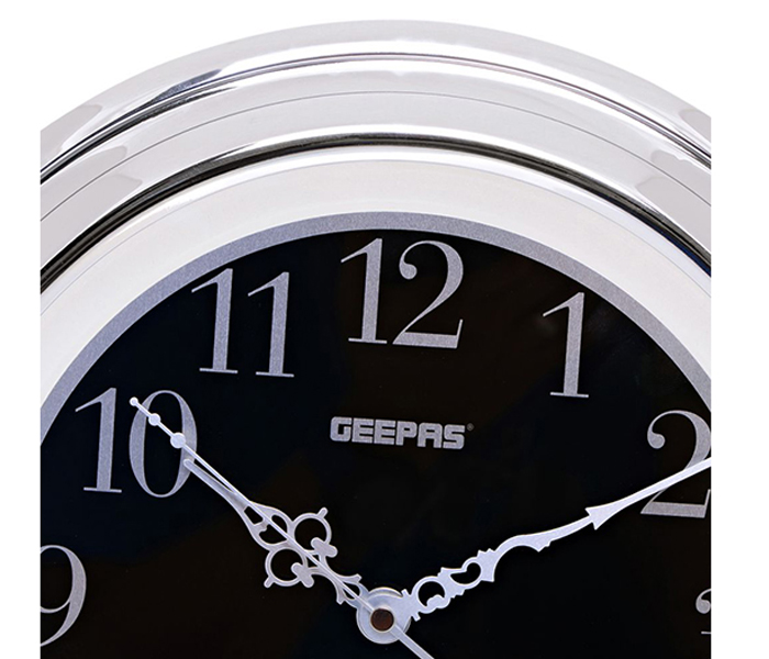 Geepas GWC4805 Taiwan Movement Luminous Dial Wall Clock, White & Clear - Zoom Image 4