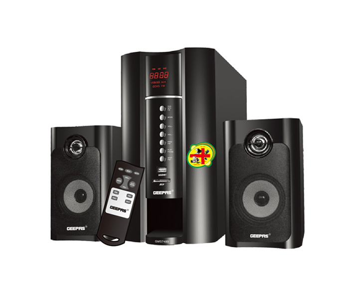 Geepas GMS7493N 2.1 Channel Home Theater System with Acoustic Equalizer - Black - Zoom Image