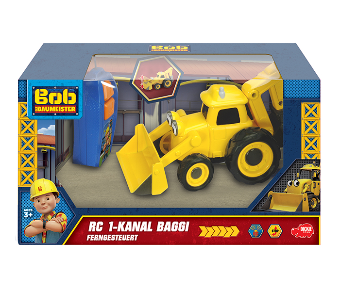 Dickie 203133001038 15CM Bob the Builder RC Single Drive Scoop - Yellow - Zoom Image 2