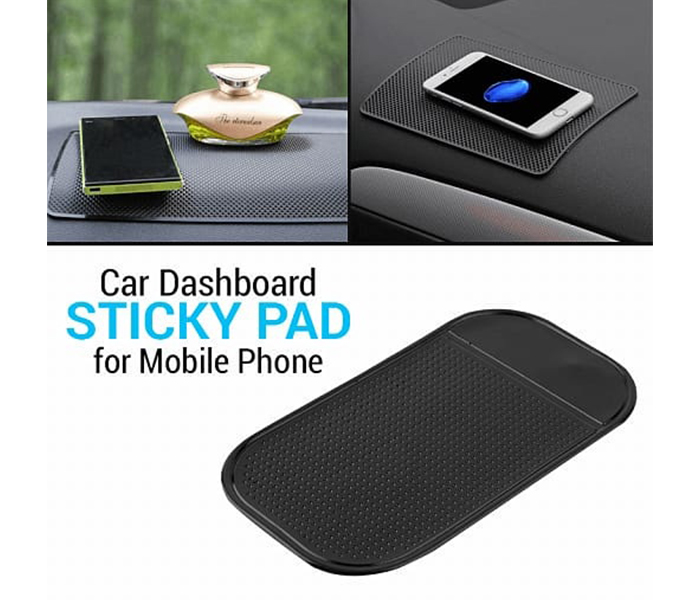 ZE Anti-Slip Car Dashboard Silica Gel Magic Sticky Pad Holder for Mobiles, Keys, Pens & Other Accessories - Zoom Image 2