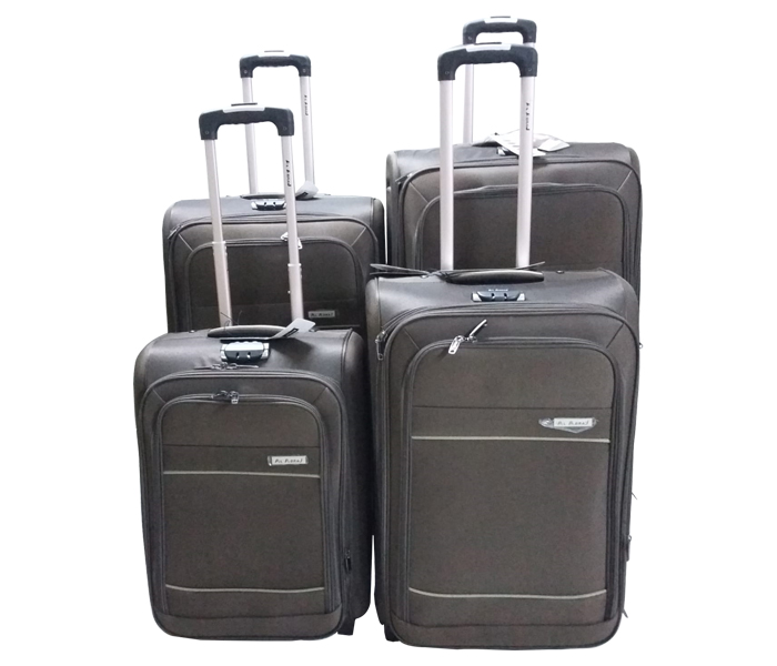 Al Abraj AT-665 Happy Journey Big Box Soft Trolley 4 pcs Set - Zoom Image