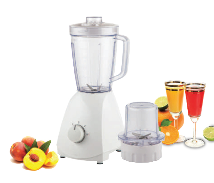 Flexy FLJ186JI 400W 2 in 1 Plastic Blender with Mill, White - Zoom Image