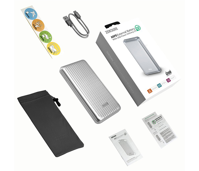 Zendure ZDA6PD 20100mAh A6PD Compact Powerbank - Silver - Zoom Image 5