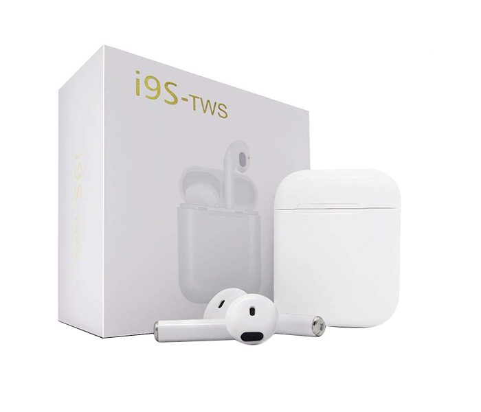 i9S-TWS Bluetooth 5.0 Wireless Air Pods with Mic - White - Zoom Image 4