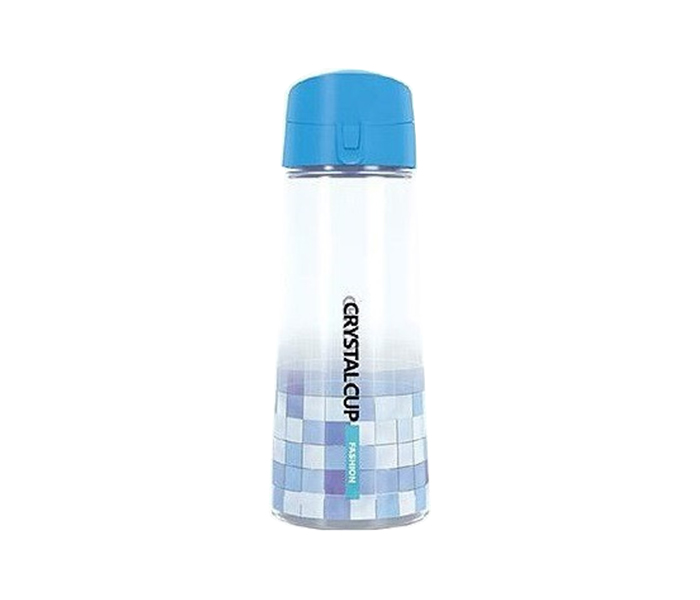 Royalford RF5658 600ml Plastic Water Bottle - Clear & Blue - Zoom Image