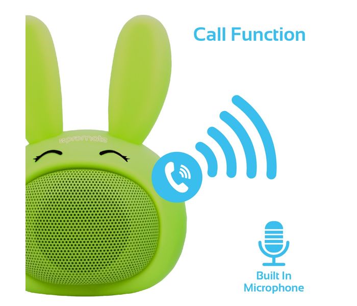 Promate Bunny Mini High Definition Wireless Bunny Speaker - Green - Zoom Image 3