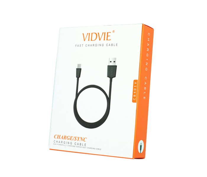 Vidvie CB-401 Data Cable for Smartphone - 1 Meter, Black - Zoom Image 2