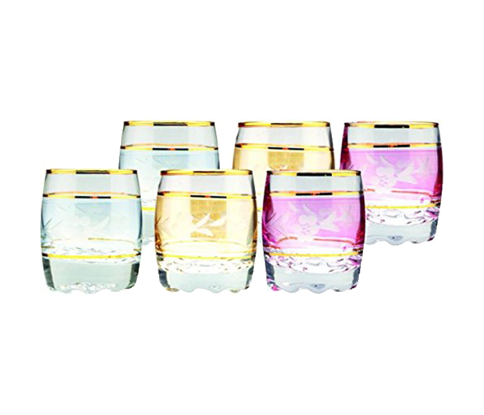 Royalford RF7446 6 Pieces High Grade Glassware - Multi Color - Zoom Image