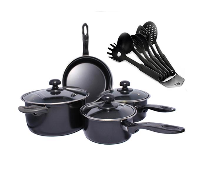 Epsilon EN4690 Nonstick Cookware Set - Black, 13 Pieces - Zoom Image 1